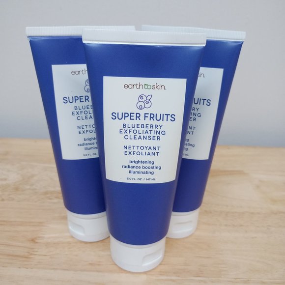 3 x Earth to Skin Superfruits Blueberry Exfoliant - Picture 2 of 5